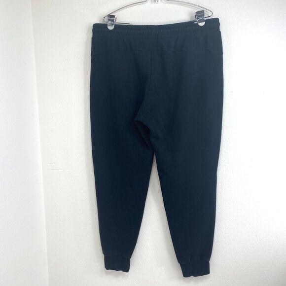 Puma Black Joggers Gym Fleece Sweat Pants Men XL Cotton Drawstring Waist Cuffs - Picture 7 of 14